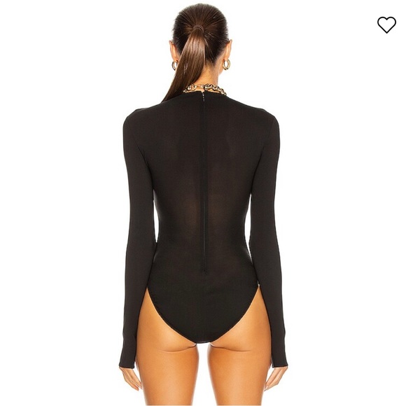 VERSACE One Piece 
 O Ring Bodysuit In Black NWT - Picture 8 of 10